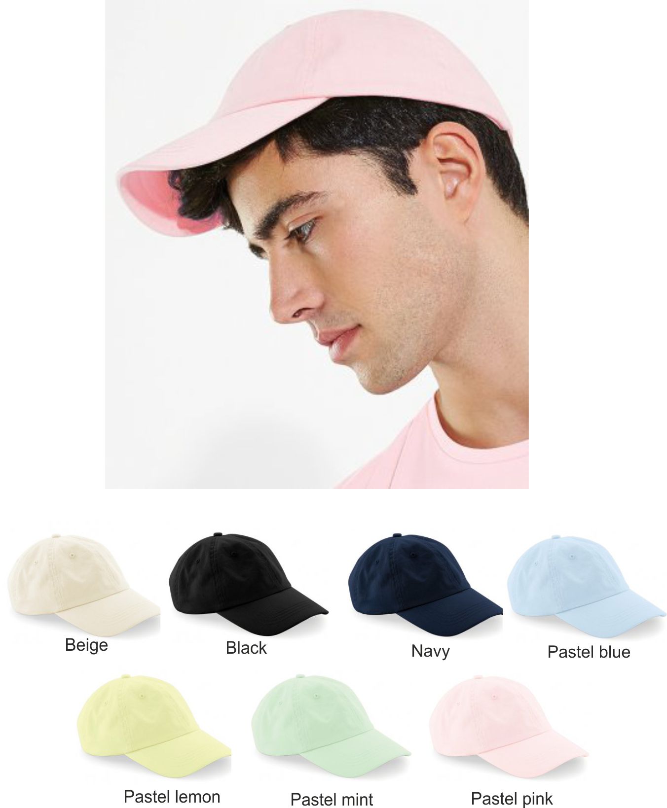 Beechfield BB653 Panel Dad Cap  Beechfield BB653 Panel Dad Cap